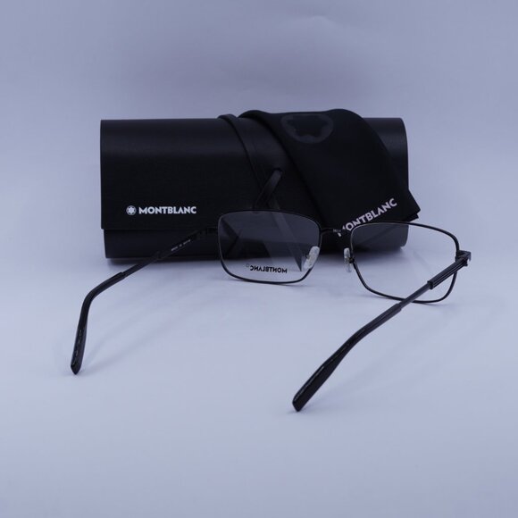Montblanc MB0029O 004 Rectangle Eyeglasses 58mm – Black - Picture 4 of 10